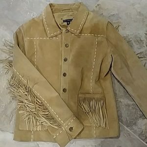 Vintage Fringed Suede Jacket
